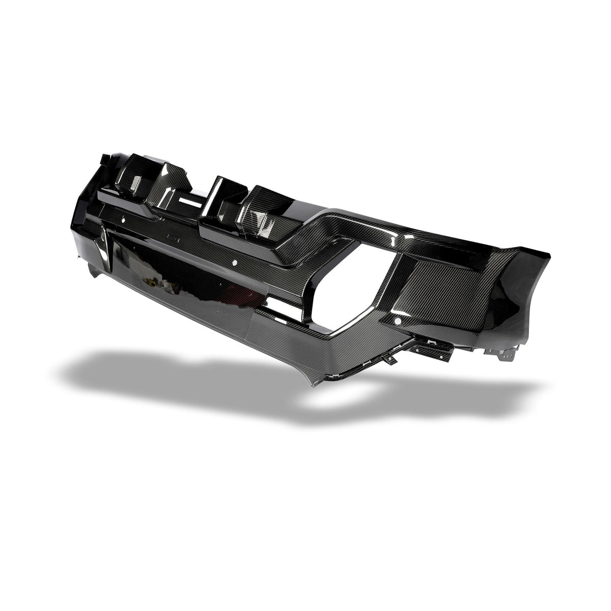 RevozPort BMW XM G09 carbon fibre rear diffuser detail