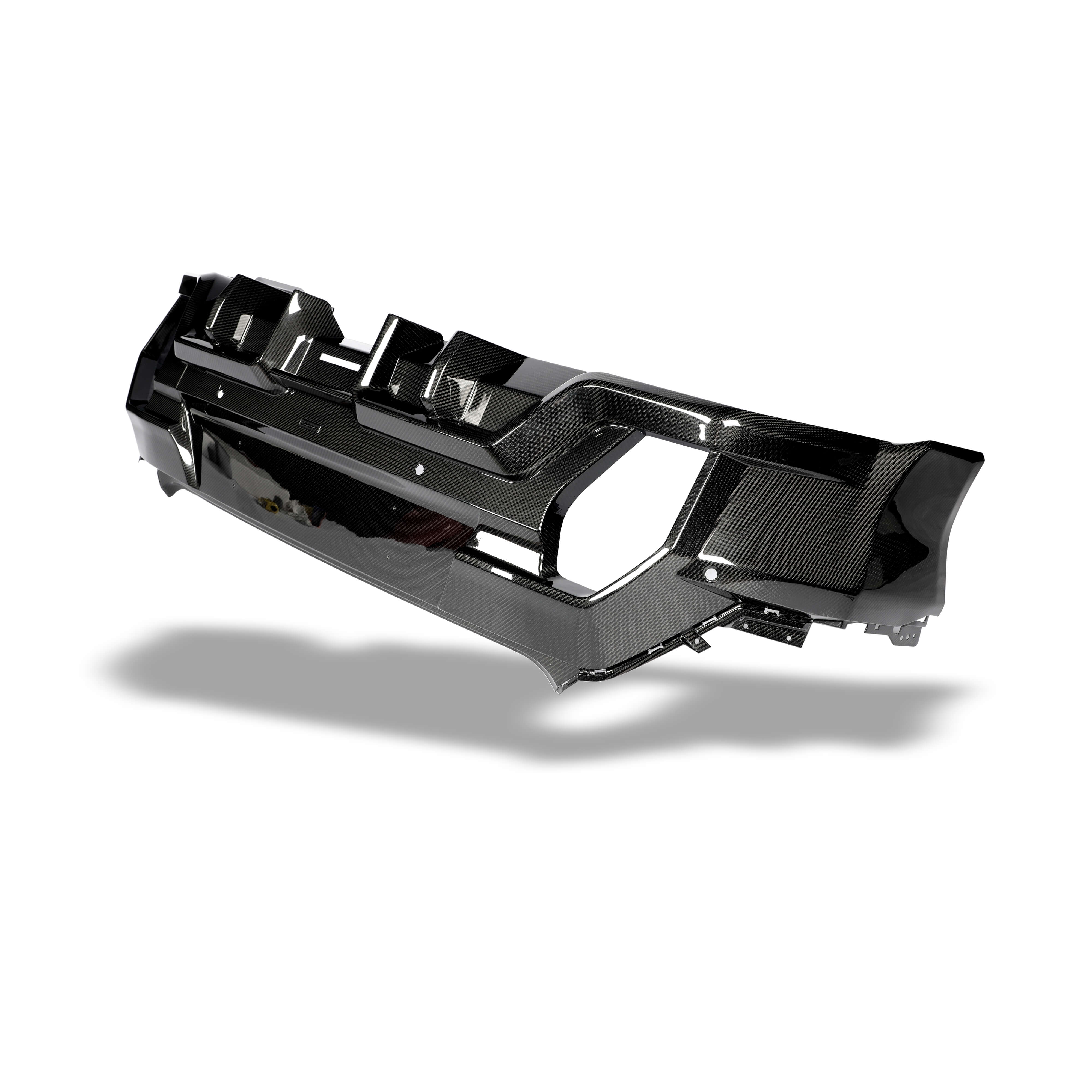 RevozPort BMW XM G09 carbon fibre rear diffuser detail