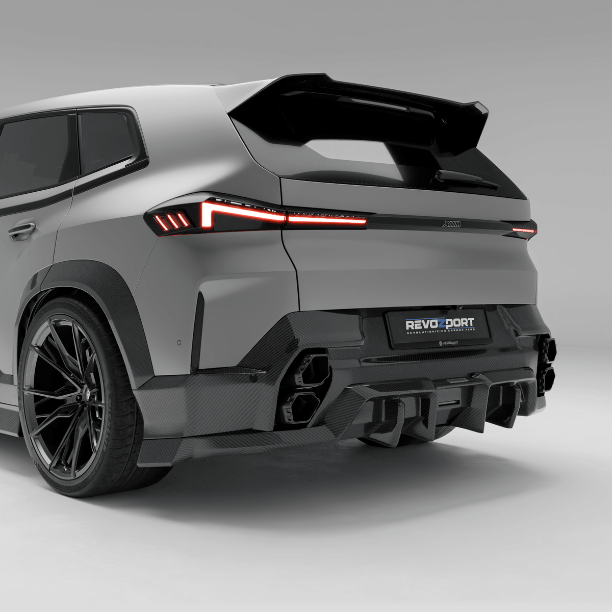 RevozPort BMW XM G09 carbon fibre rear diffuser