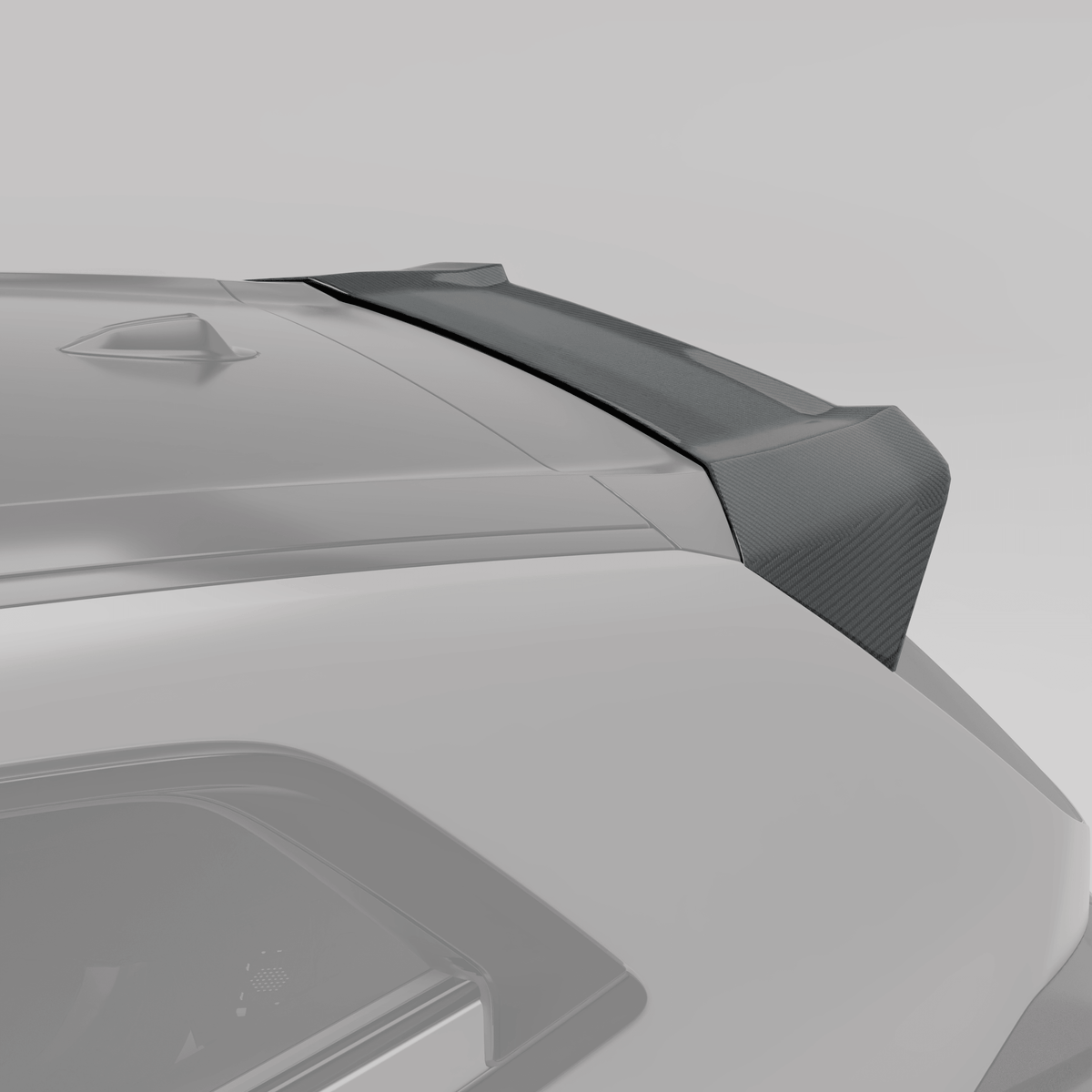 RevozPort BMW XM G09 carbon fibre roof spoiler detail