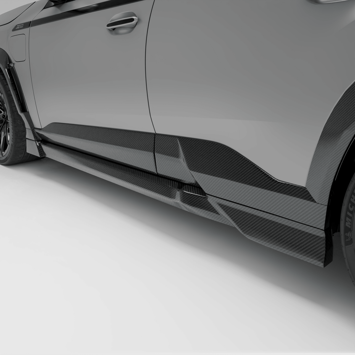 RevozPort BMW XM G09 carbon fibre side skirts