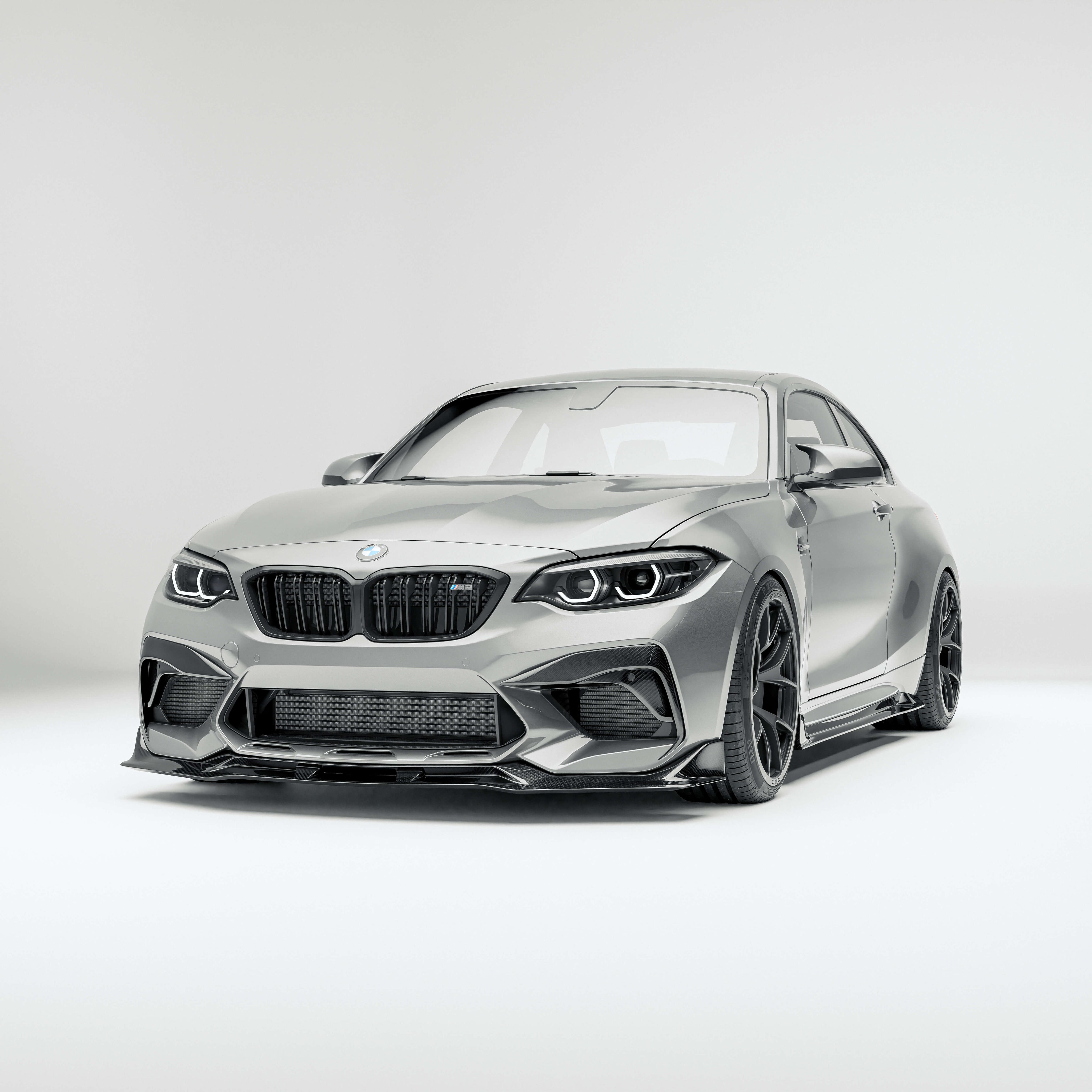 RevoZport BMW M2 Competition F87 carbon fibre front lip