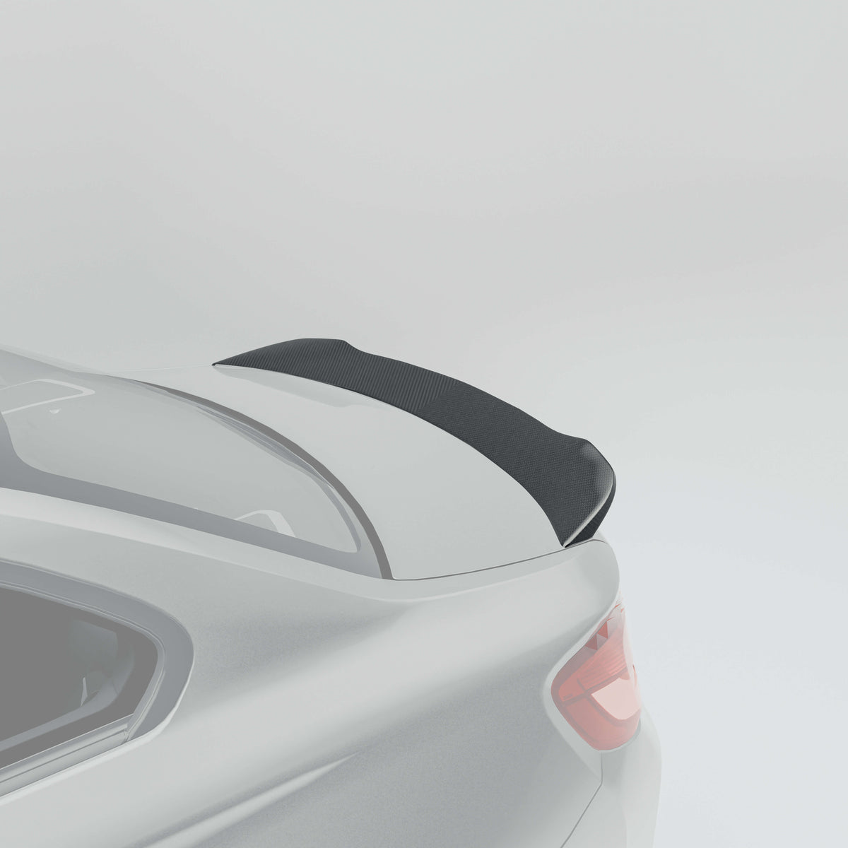 RevoZport BMW M2 Competition F87 carbon fibre trunk spoiler weave detail