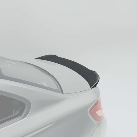 RevoZport BMW M2 Competition F87 carbon fibre trunk spoiler weave detail