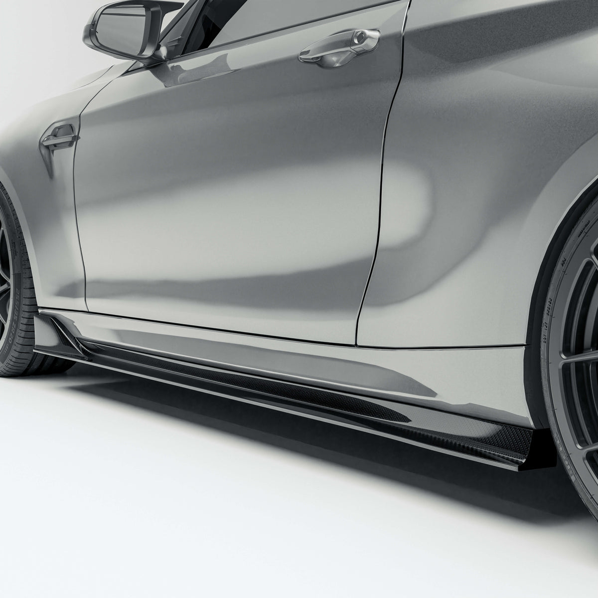 RevoZport BMW M2 F87 N55 carbon fibre side skirts