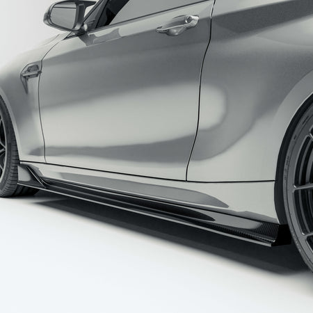 RevoZport BMW M2 F87 N55 carbon fibre side skirts