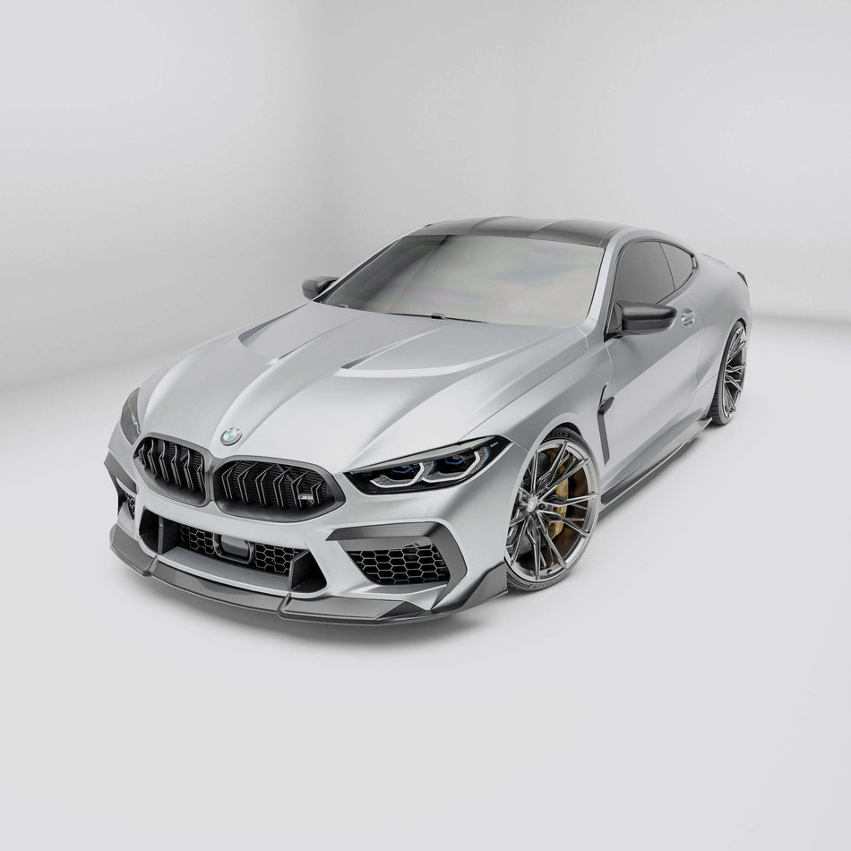 RevozPort BMW M8 carbon fibre bonnet side view