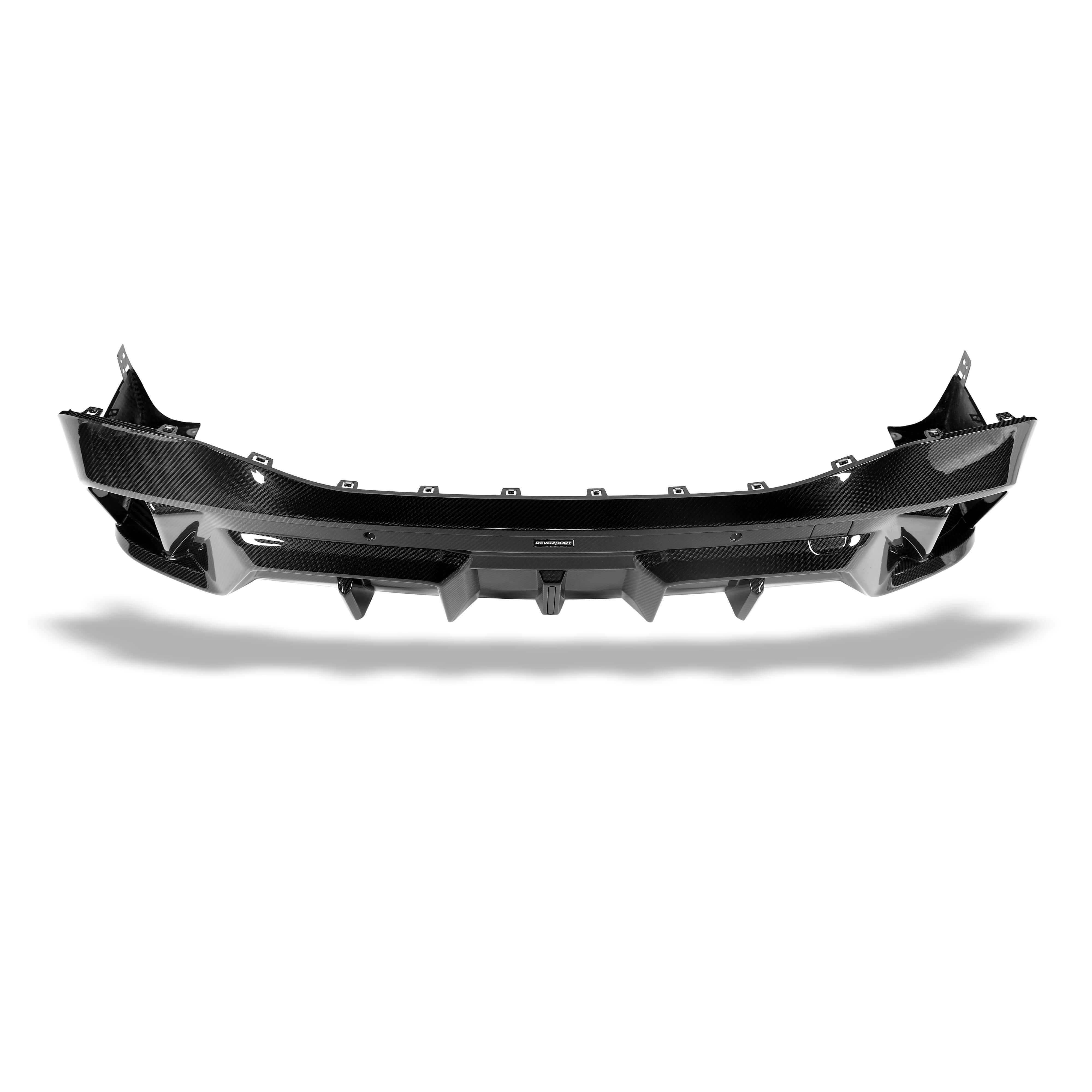 RevozPort BMW X6 G06 carbon fibre rear diffuser detail