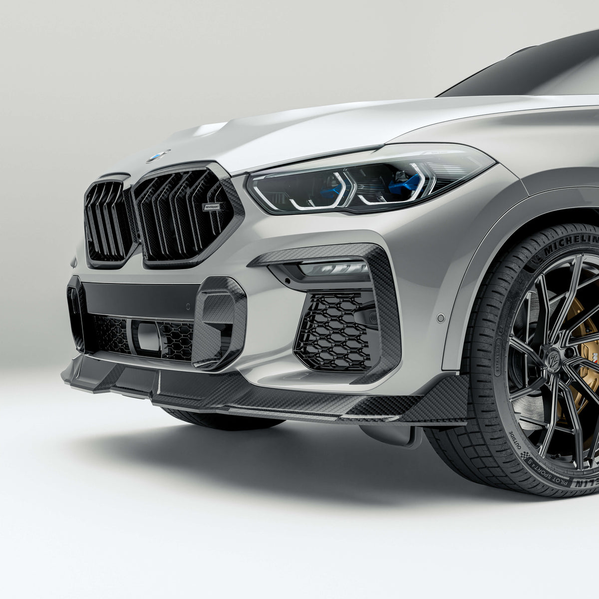RevozPort BMW X6 G06 Pre-LCI carbon fibre front canards