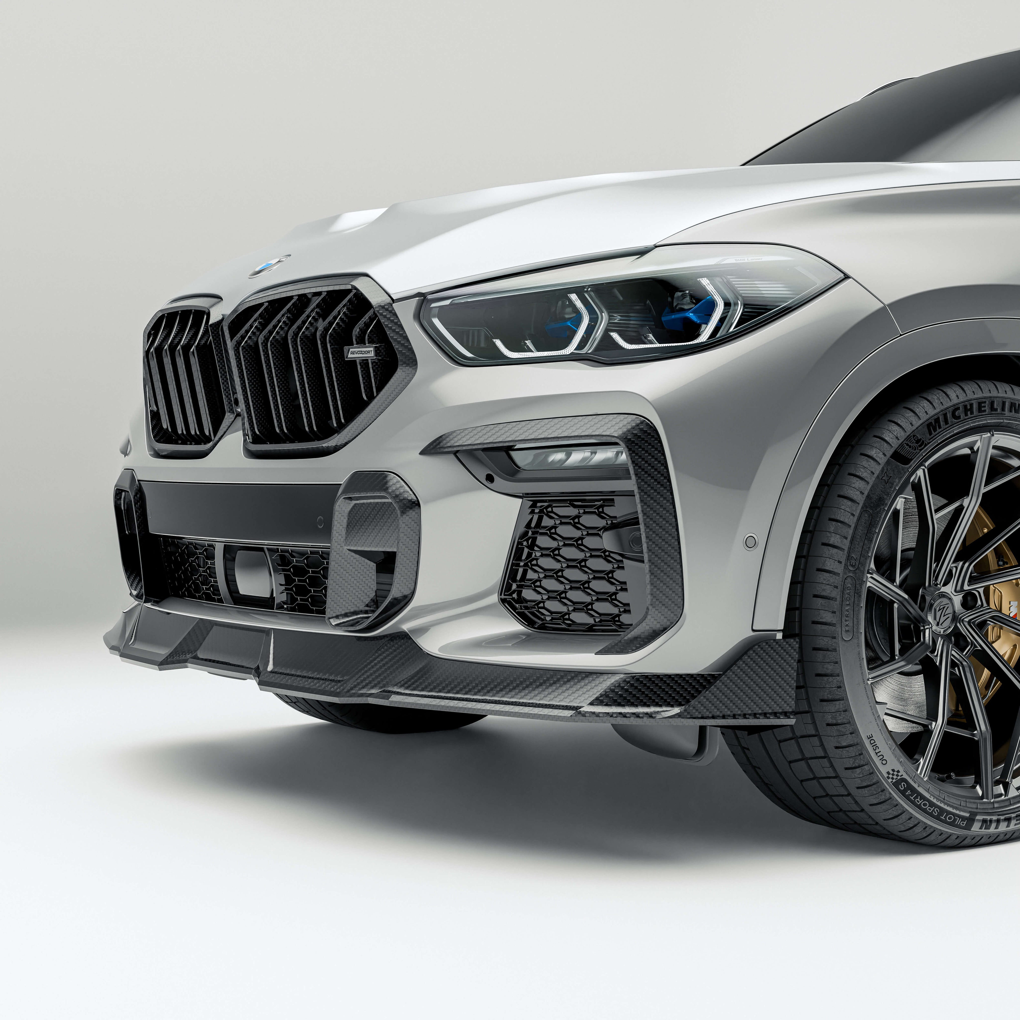 RevozPort BMW X6 G06 Pre-LCI carbon fibre front canards