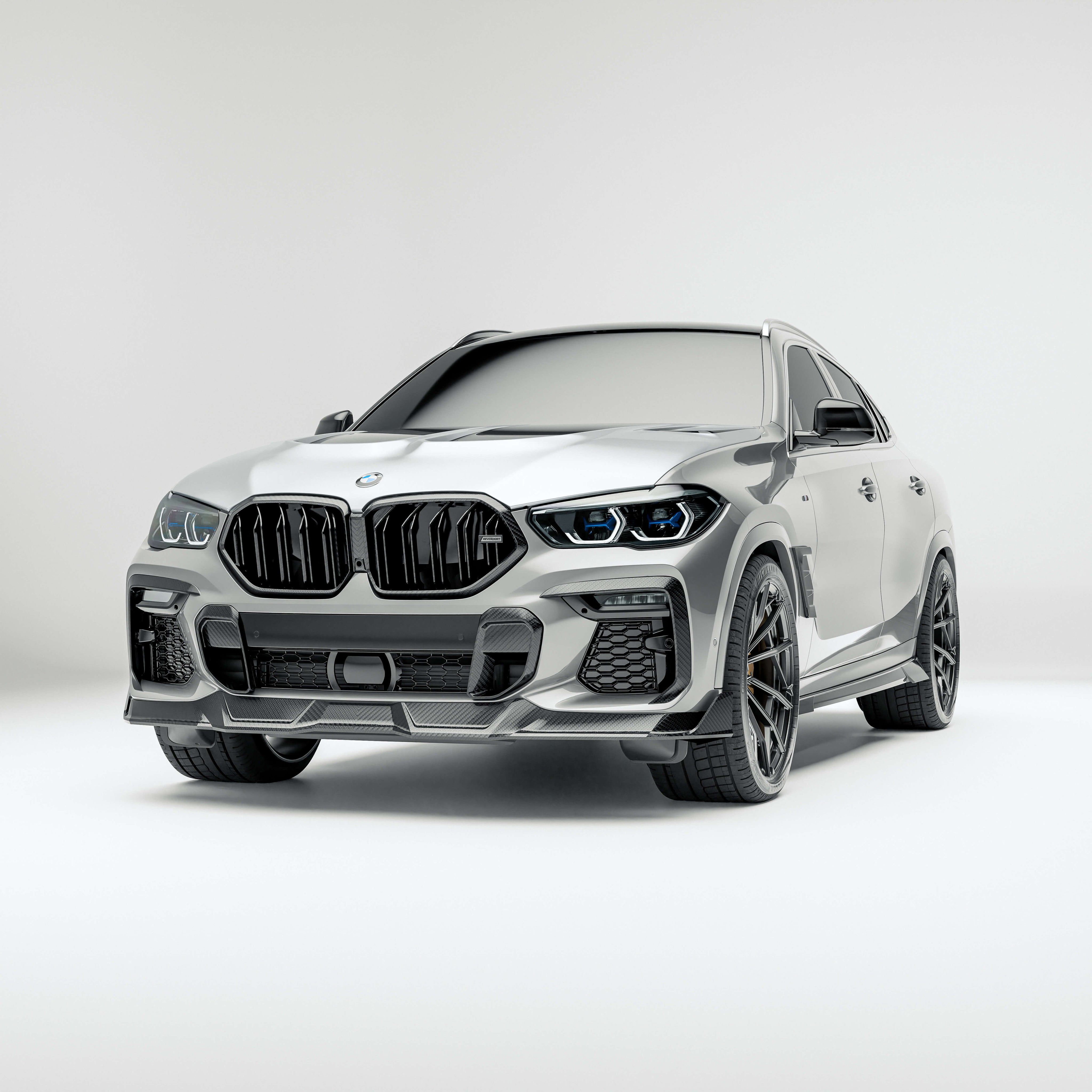 RevozPort BMW X6 G06 carbon fibre front lip
