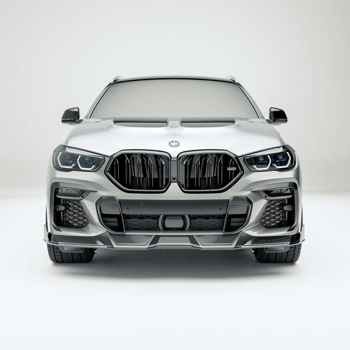 RevozPort BMW X6 G06 carbon fibre front bumper vents