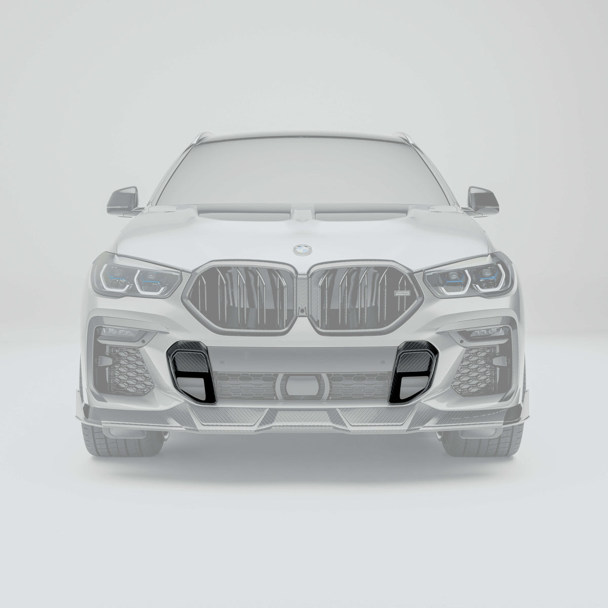 RevozPort BMW X6 G06 carbon fibre front vents side view