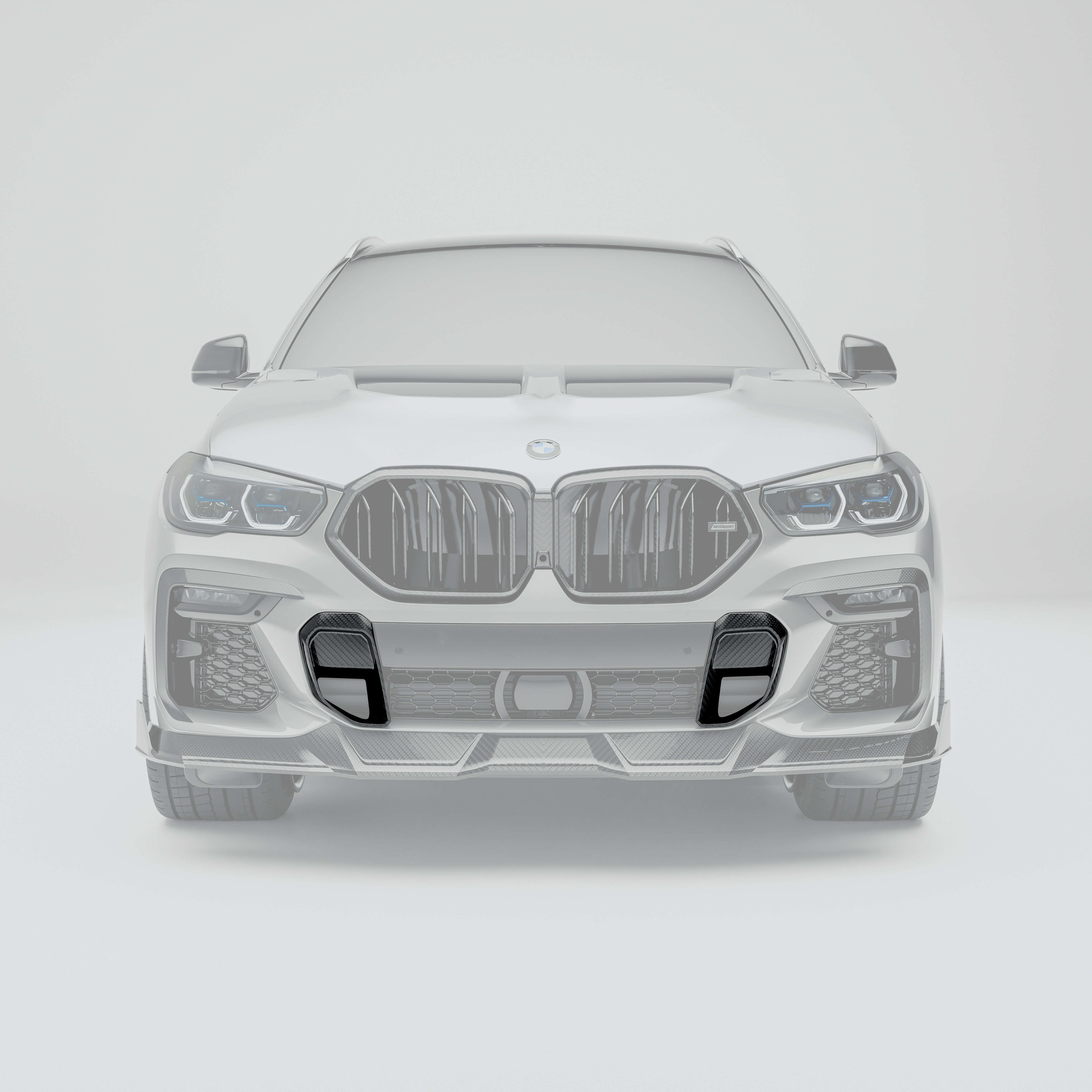 RevozPort BMW X6 G06 carbon fibre front vents side view