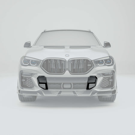 RevozPort BMW X6 G06 carbon fibre front vents side view