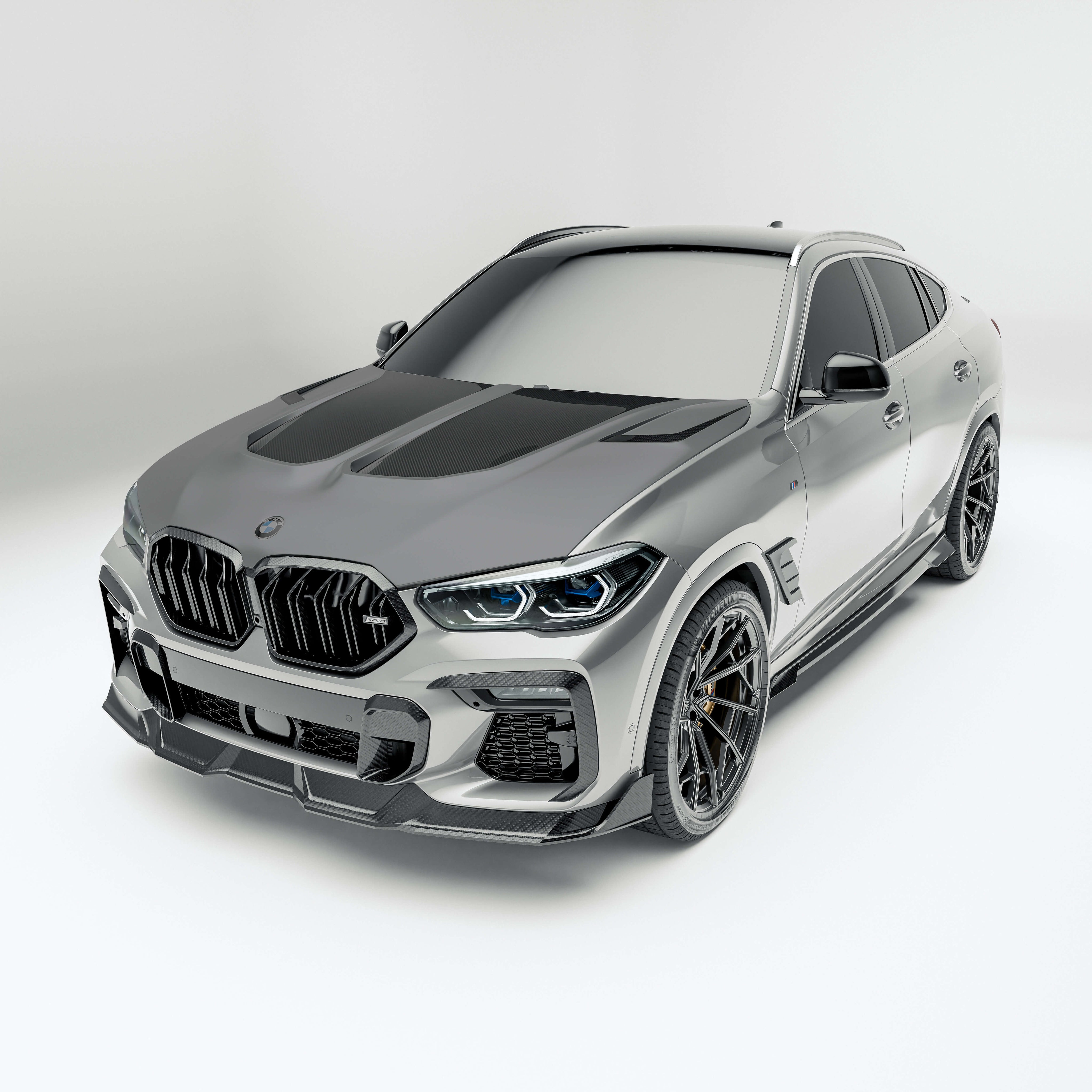RevozPort BMW X6 G06 carbon fibre bonnet hood