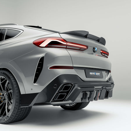 RevozPort BMW X6 G06 Pre-LCI carbon fibre rear diffuser