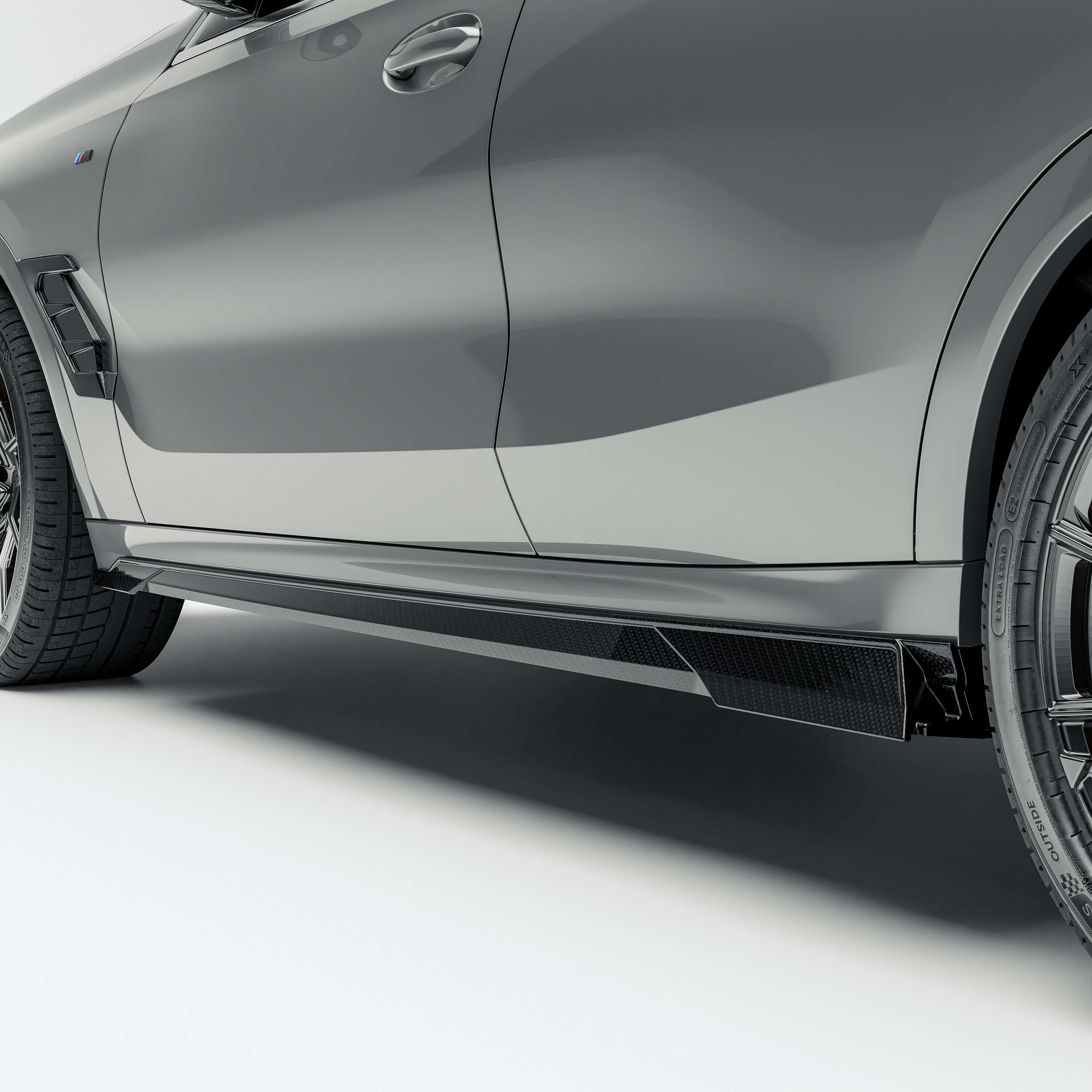 RevozPort BMW X6 G06 Pre-LCI carbon fibre side skirts