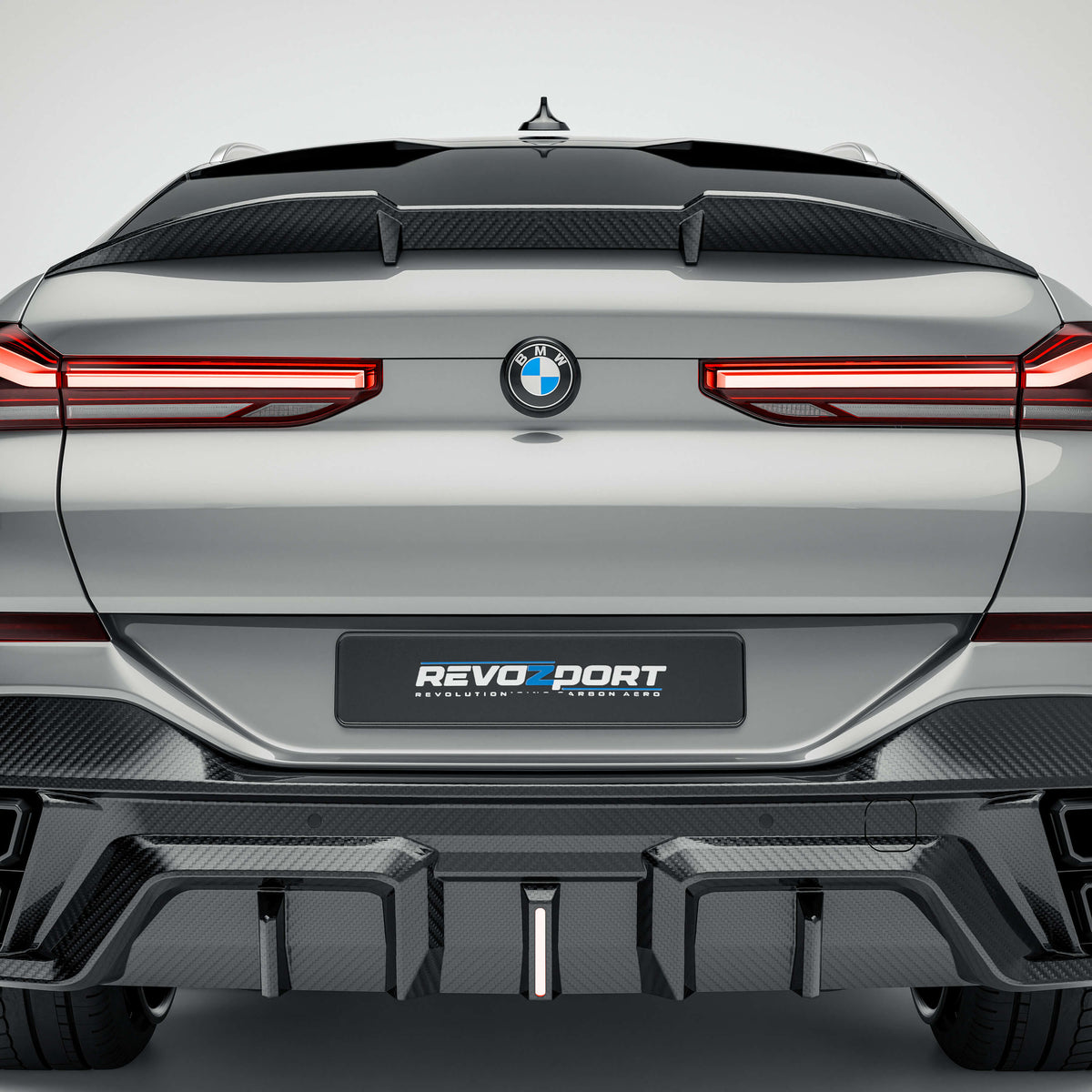 RevozPort BMW X6 G06 Pre-LCI carbon fibre rear spoiler