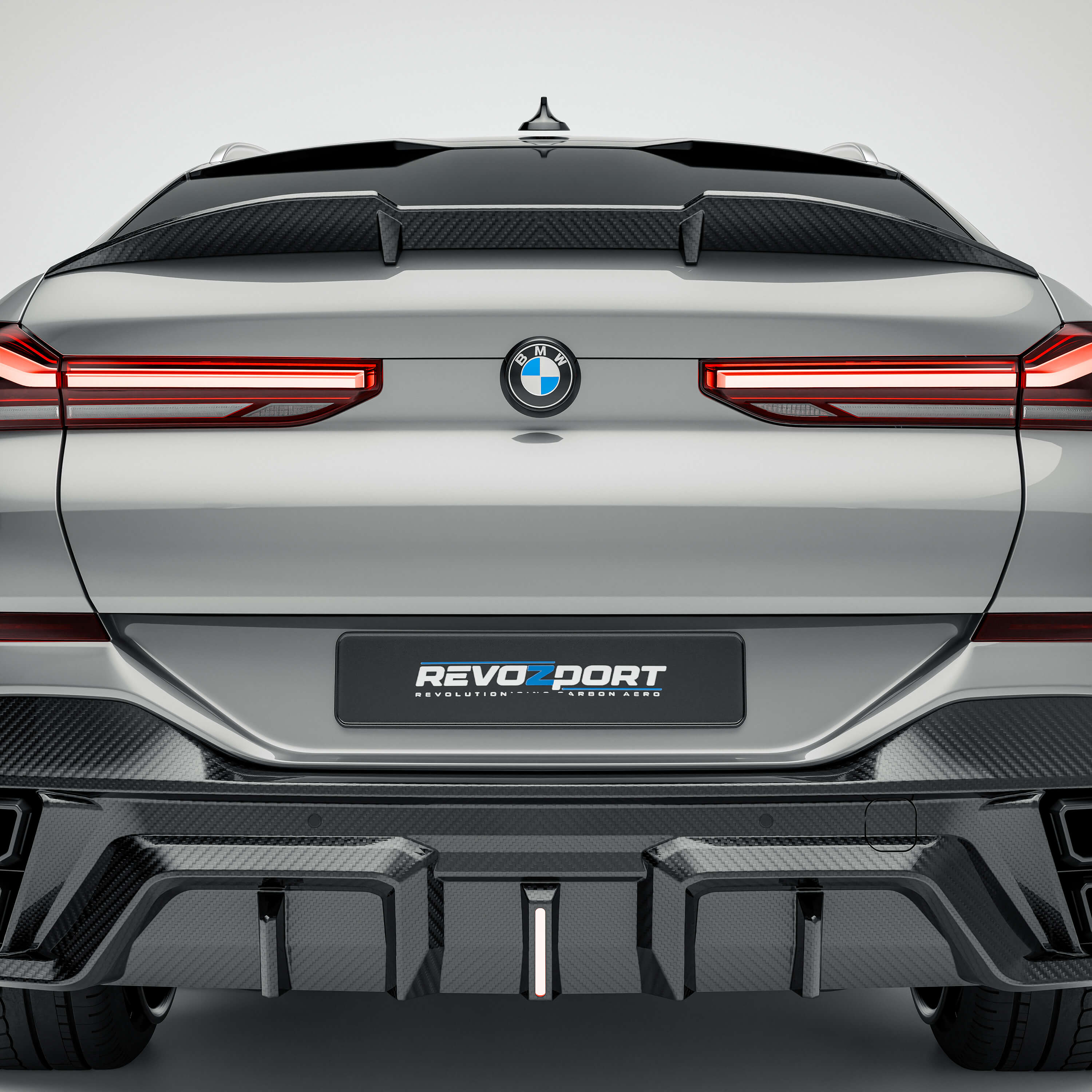 RevozPort BMW X6 G06 Pre-LCI carbon fibre rear spoiler