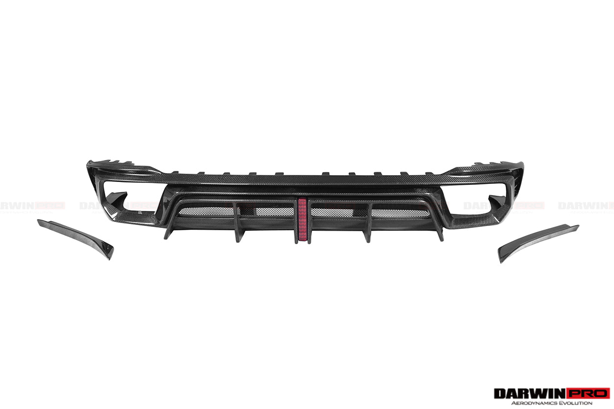 DARWINPRO - AUDI RS4 B9 B9.5 2017 - 2024 CARBON FIBRE BKSS LED REAR DIFFUSER AND REAR SIDE SKIRTS - Aero Carbon UK