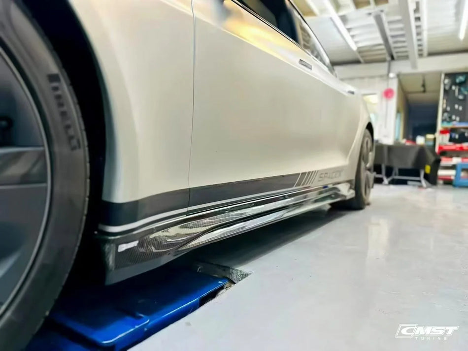CMST - TESLA MODEL S 3RD GEN CARBON FIBRE SIDE SKIRTS