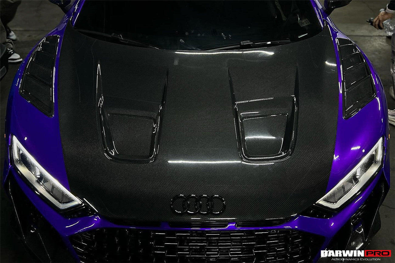 DARWINPRO - AUDI R8 COUPE / SPYDER 2016 - 23 IMPII CARBON FIBRE HOOD BONNET - Aero Carbon UK