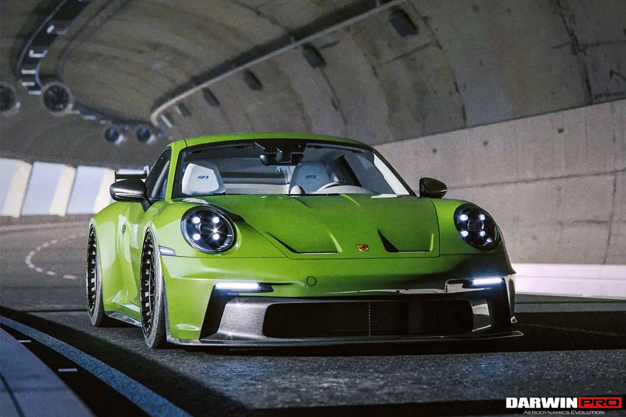 DARWINPRO - PORSCHE 911 992 CARRERA S/4/4S/TARGA/TURBO GT3 STYLE HOOD BONNET - Aero Carbon UK