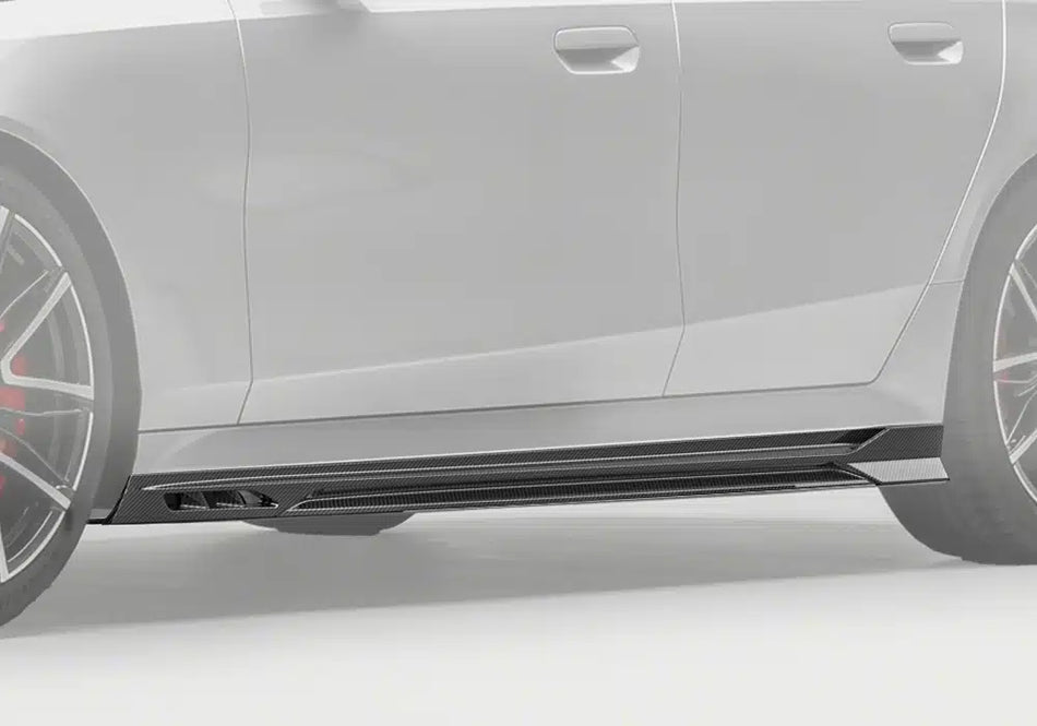 PAKTECHZ - BMW M5 G90 DRY CARBON FIBER SIDE SKIRTS