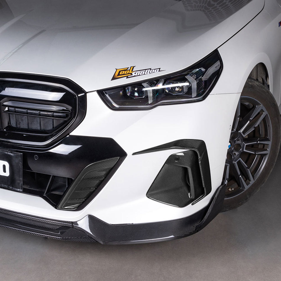 SOOQOO - BMW 5 SERIES G60 DRY CARBON FIBRE FRONT BUMPER INSERT