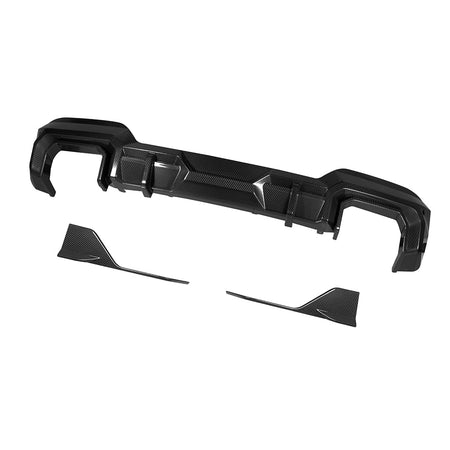 BMW X3 G01 LCI carbon fibre diffuser - side winglet detail