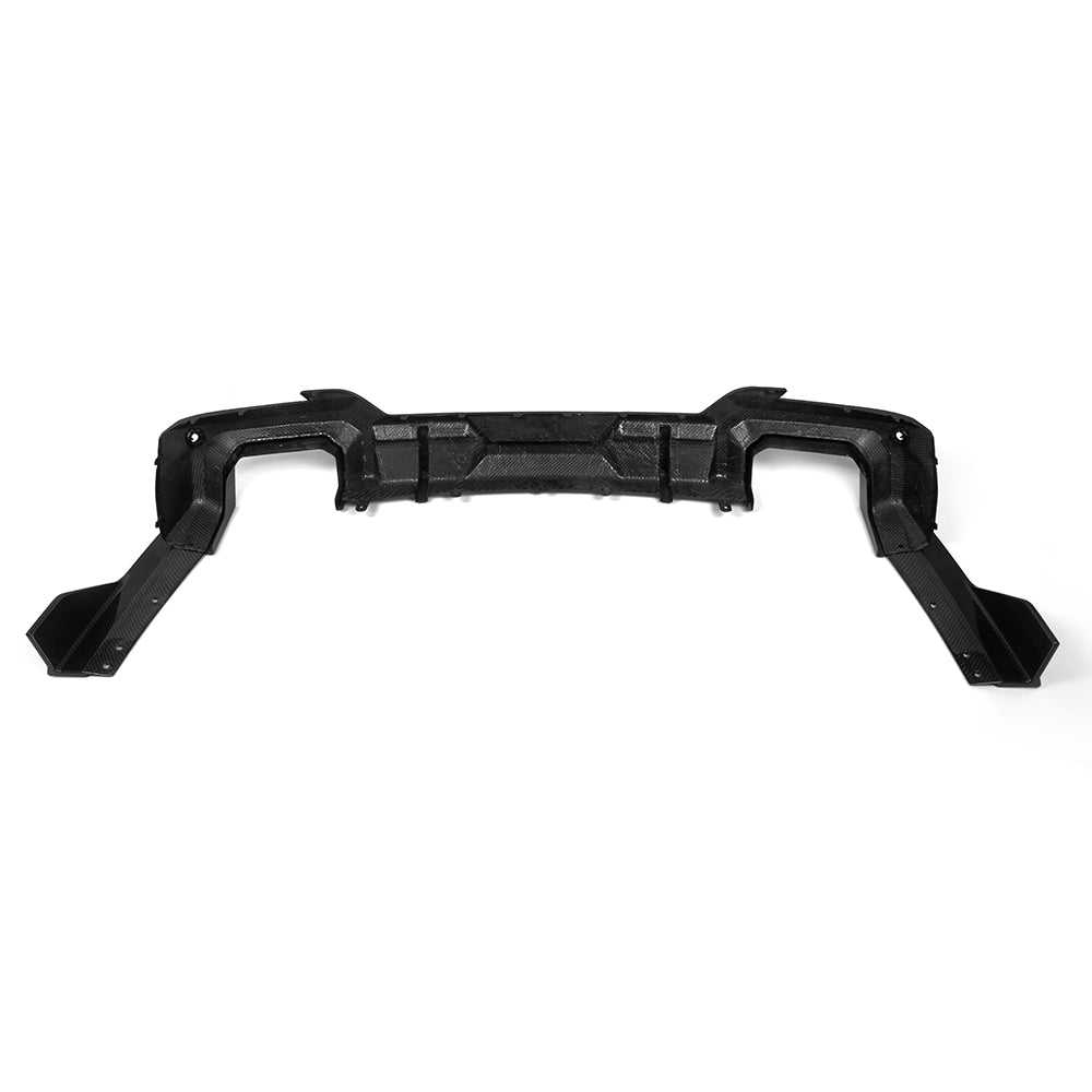 SOOQOO X3 M40i rear diffuser - prepreg carbon weave close up
