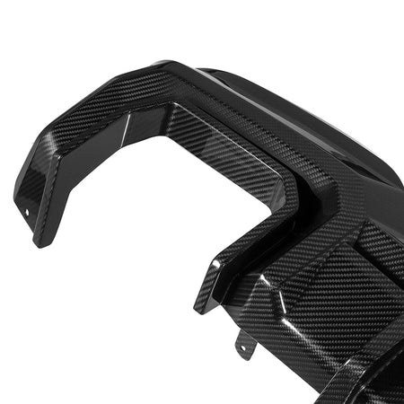 BMW X3 M40i G01 LCI carbon fibre rear diffuser - rear view fitted