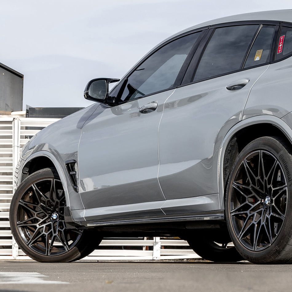 SOOQOO - BMW X3M F97 / X4M F98 DRY CARBON FIBRE SIDE SKIRTS V2