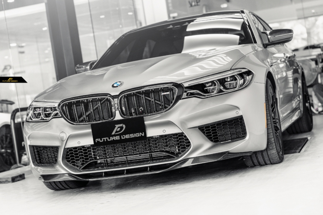 FUTURE DESIGN - BMW M5 F90 2017-20 CARBON FIBRE FRONT LIP RKP STYLE