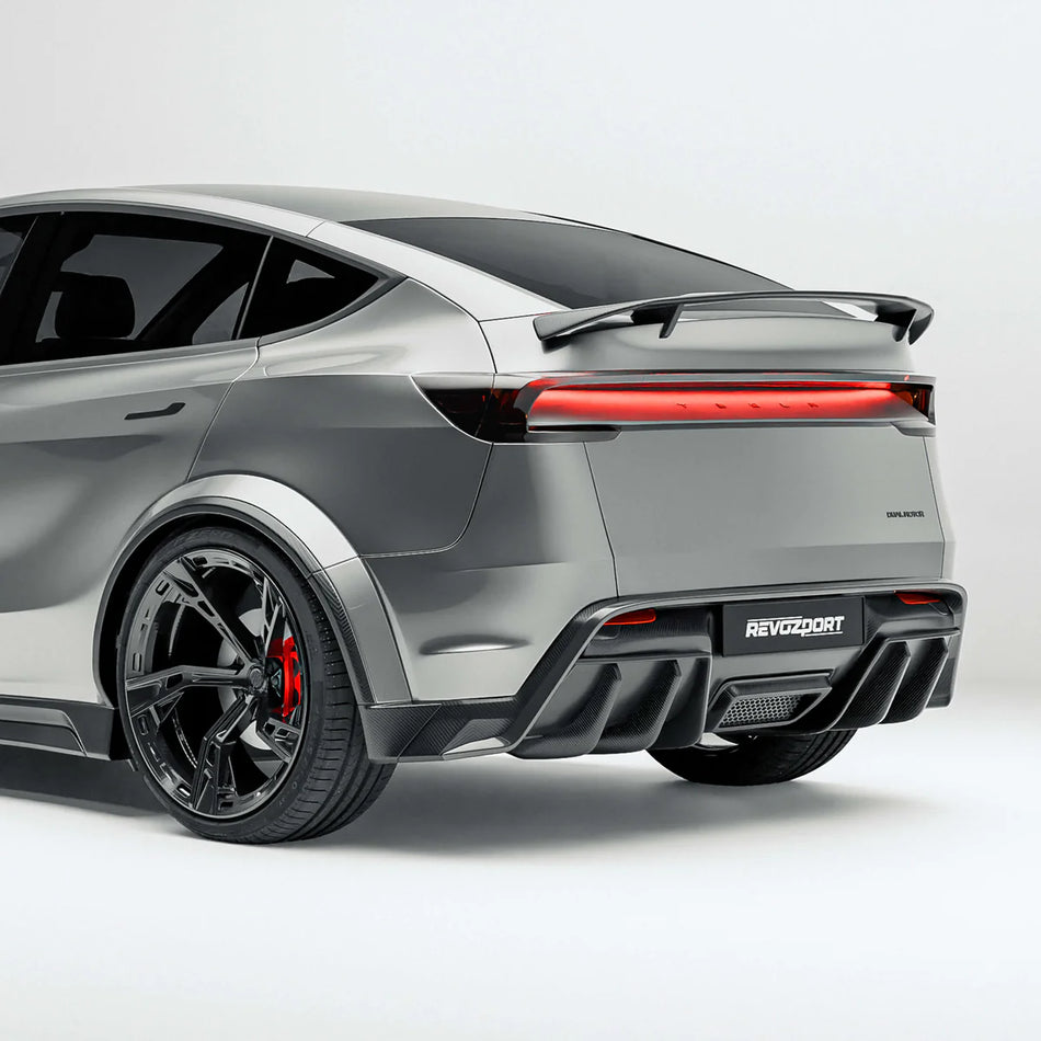 REVOZPORT - TESLA MODEL Y JUNIPER 2025+ DRY CARBON FIBER REAR DIFFUSER