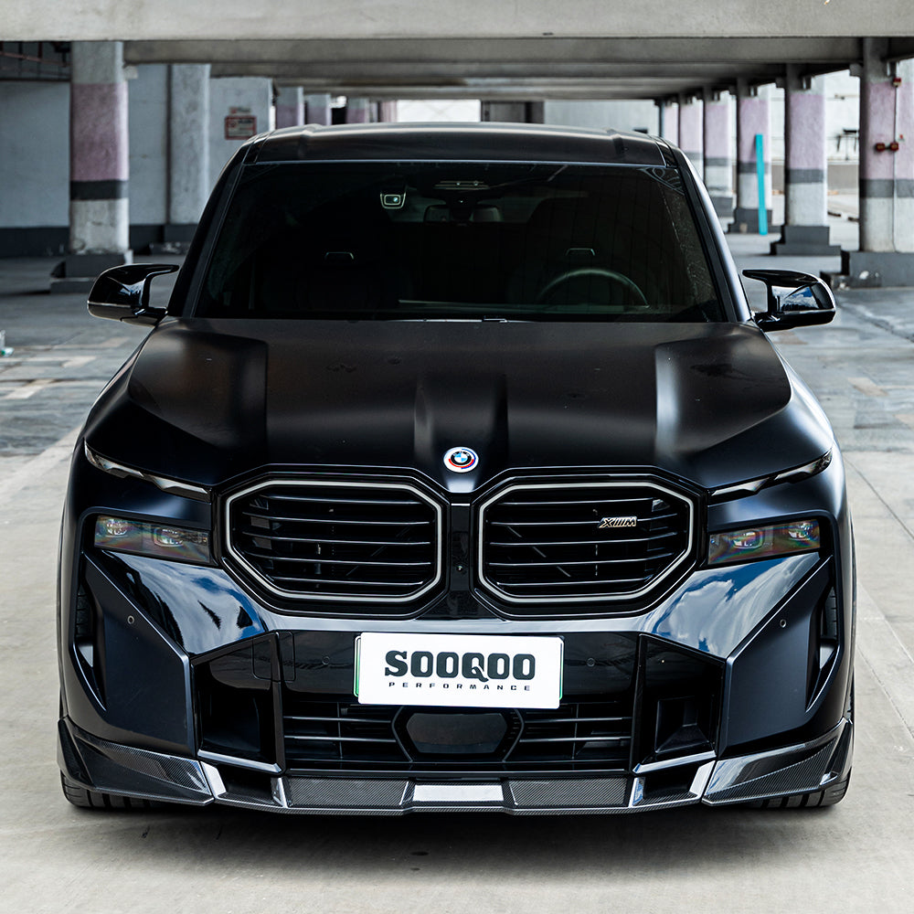 SOOQOO BMW XM G09 dry carbon fibre front lip