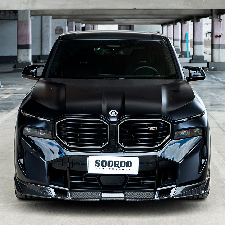 SOOQOO BMW XM G09 dry carbon fibre front lip
