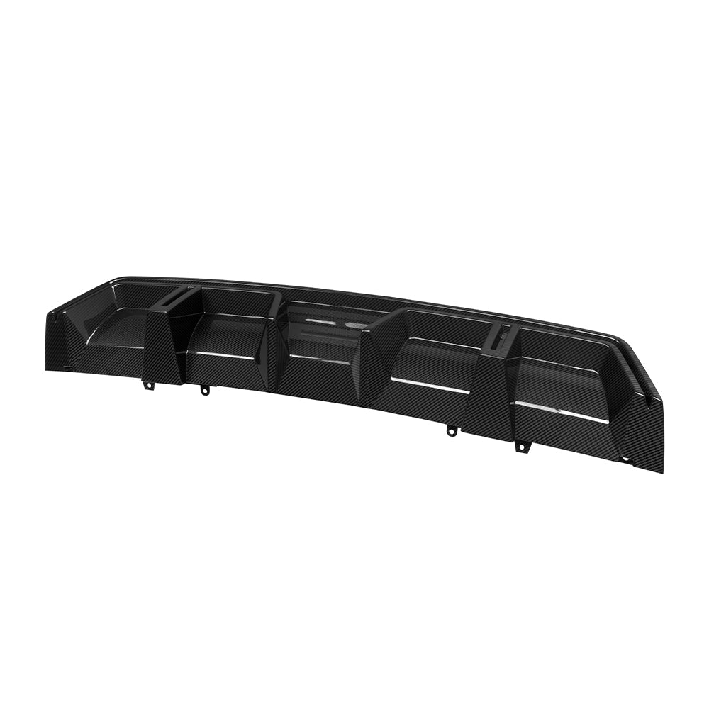 SOOQOO BMW XM G09 carbon fibre rear diffuser detail