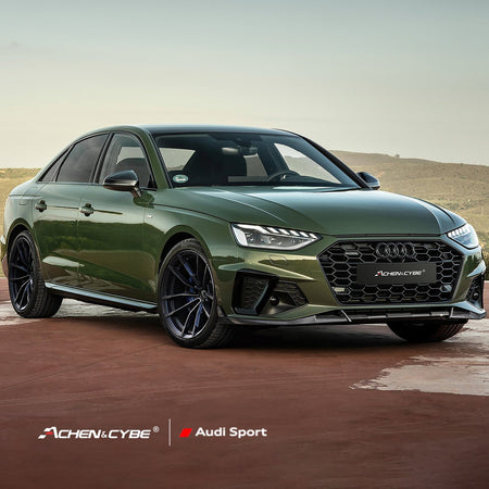 ACHEN CYBE - AUDI A4 / S4 B9.5 CARBON FIBRE FRONT LIP - Aero Carbon UK
