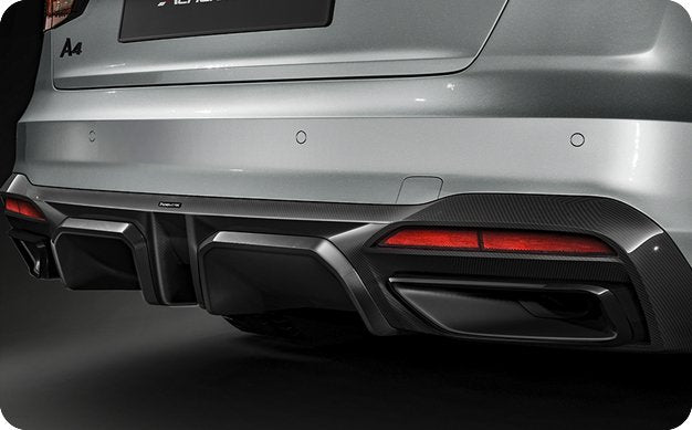 ACHEN CYBE - AUDI A4 / S4 B9.5 CARBON FIBRE REAR DIFFUSER - Aero Carbon UK