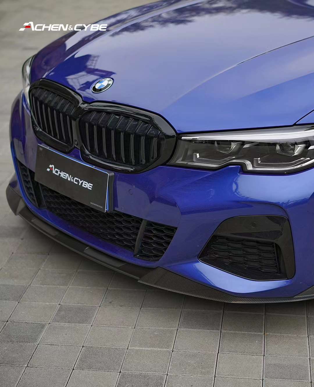 ACHEN CYBE - BMW 3 SERIES G20 PRE LCI FRONT LIP - Aero Carbon UK