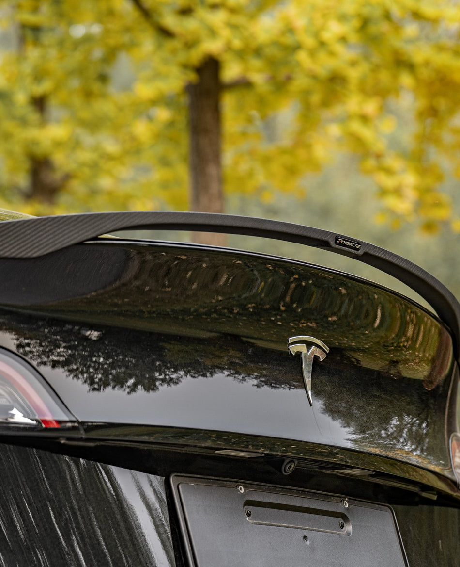 ACHEN CYBE - TESLA MODEL Y CARBON FIBRE REAR SPOILER - Aero Carbon UK