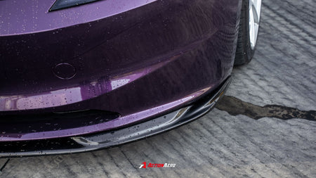 AE DESIGN - ACTION AERO TESLA MODEL 3 HIGHLAND 2024+ ABS FRONT LIP - Aero Carbon UK