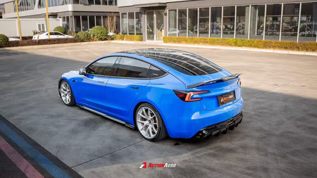 AE DESIGN - ACTION AERO TESLA MODEL 3 HIGHLAND 2024+ ABS REAR DIFFUSER - Aero Carbon UK