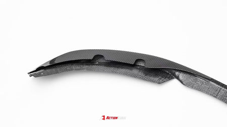 AE DESIGN - ACTION AERO TESLA MODEL 3 HIGHLAND 2024+ DRY CARBON FIBRE FRONT LIP & SPLITTER - Aero Carbon UK