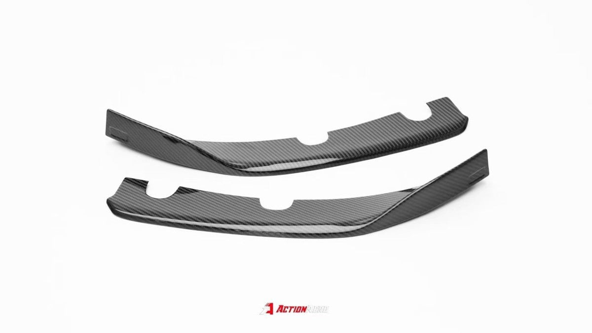 AE DESIGN - ACTION AERO TESLA MODEL 3 HIGHLAND 2024+ DRY CARBON FIBRE FRONT LIP & SPLITTER - Aero Carbon UK