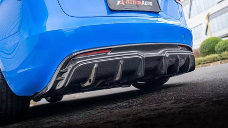 AE DESIGN - ACTION AERO TESLA MODEL 3 HIGHLAND 2024+ DRY CARBON FIBRE REAR DIFFUSER - Aero Carbon UK