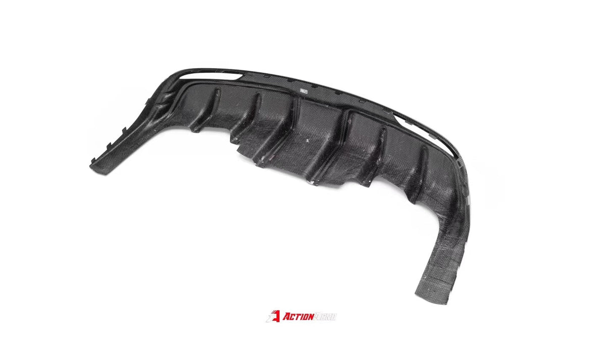 AE DESIGN - ACTION AERO TESLA MODEL 3 HIGHLAND 2024+ DRY CARBON FIBRE REAR DIFFUSER - Aero Carbon UK