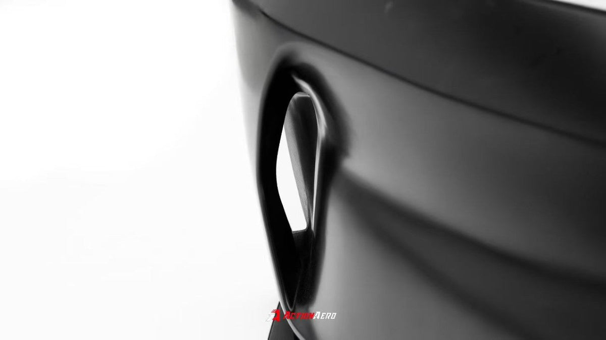 AE DESIGN - ACTION AERO TESLA MODEL 3 HIGHLAND / PERFORMANCE 2024+ ABS FRONT BUMPER & LIP - Aero Carbon UK